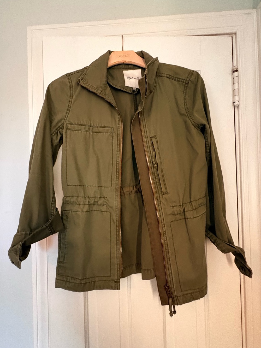 Madewell Olive Green Utility Jacket - Women's Field Coat
